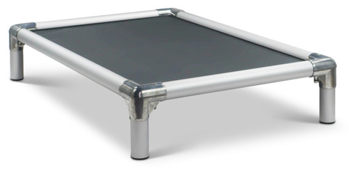 Silver Aluminum Dog Bed